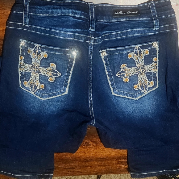 Women's Dark Blue Skinny Jeans - Picture 2 of 3